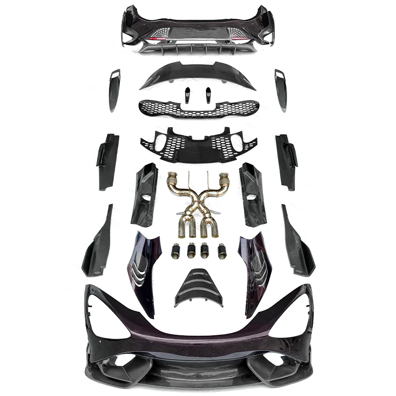 CMST McLaren 720S 17-19 Exhaust pipe version — every piece in the kit