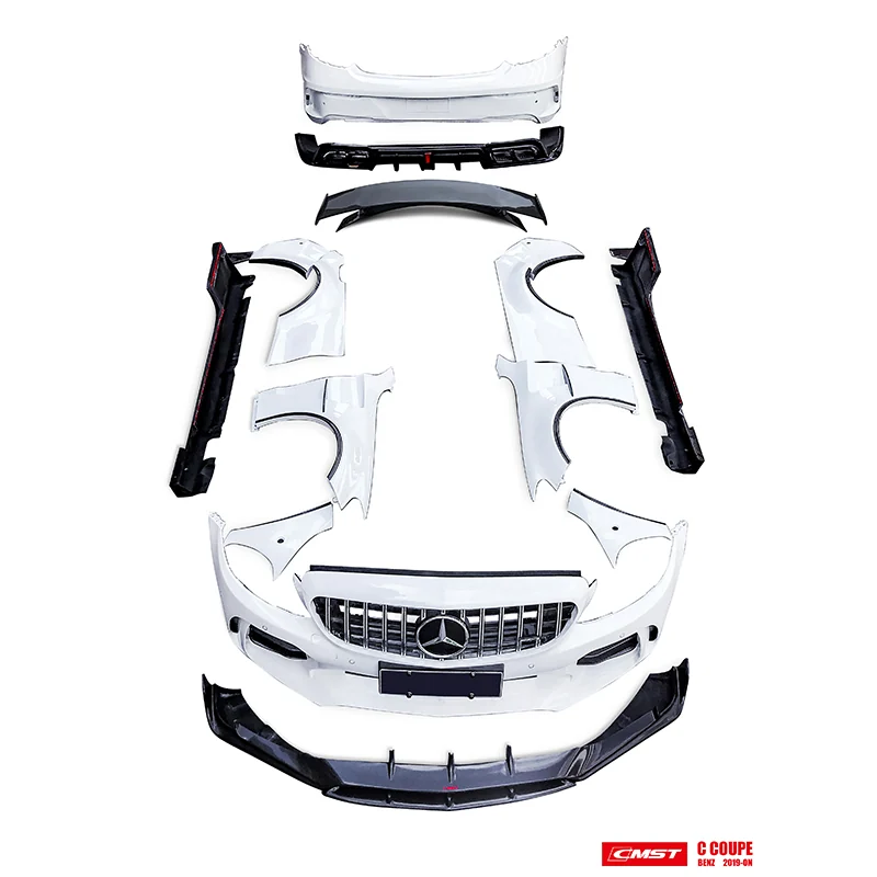 CMST Benz C Coupe 17-19 wind body — every piece in the kit