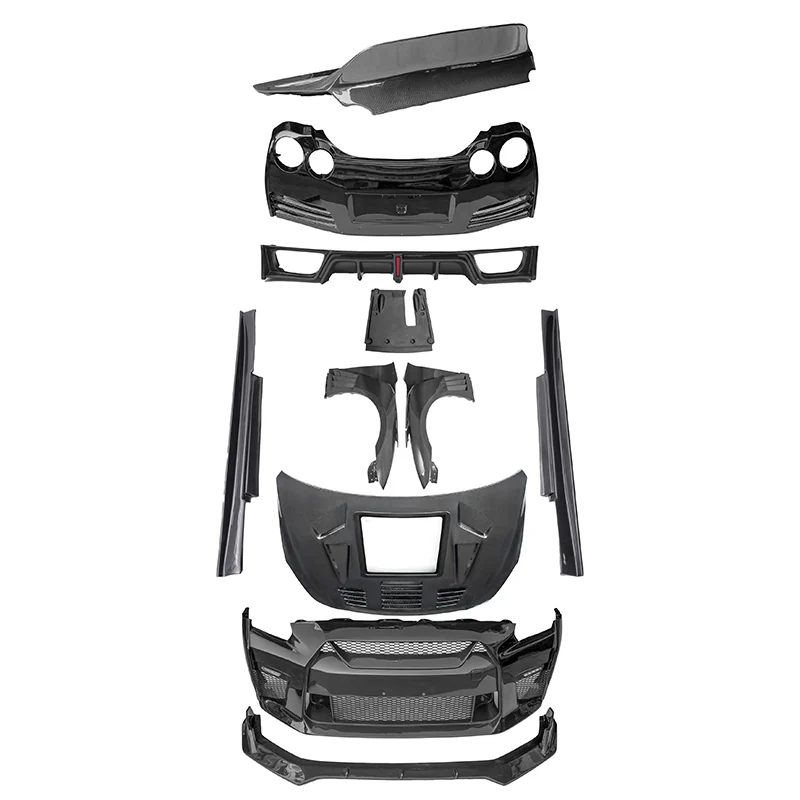 CMST Nissan GT-R R35 08-16 B — every piece in the kit