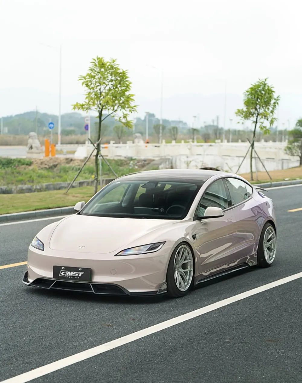 CMST carbon fiber body kits for the Tesla Model 3