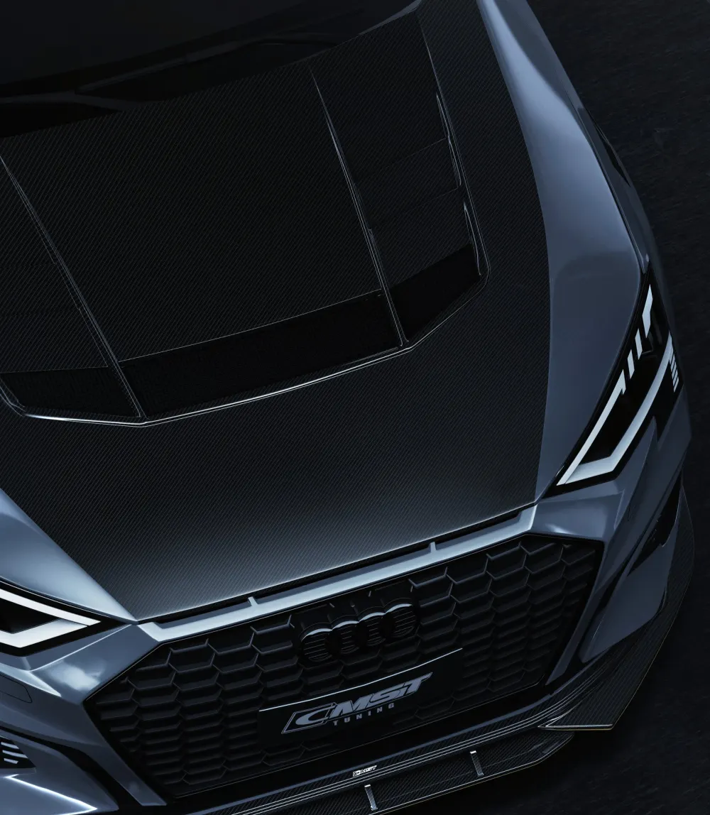 CMST carbon fiber hoods for the Audi RS3