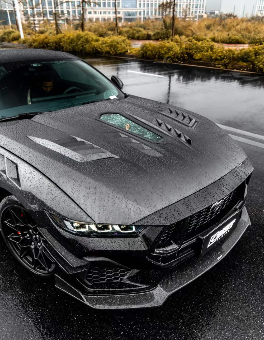 CMST carbon fiber hoods for the Ford Mustang