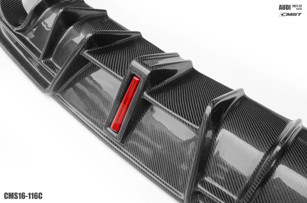 CMST carbon fiber rear diffusers for the Audi A3/S3