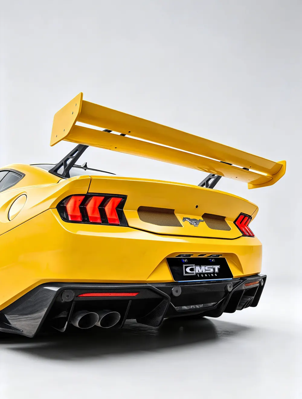CMST carbon fiber rear wings for the Ford Mustang