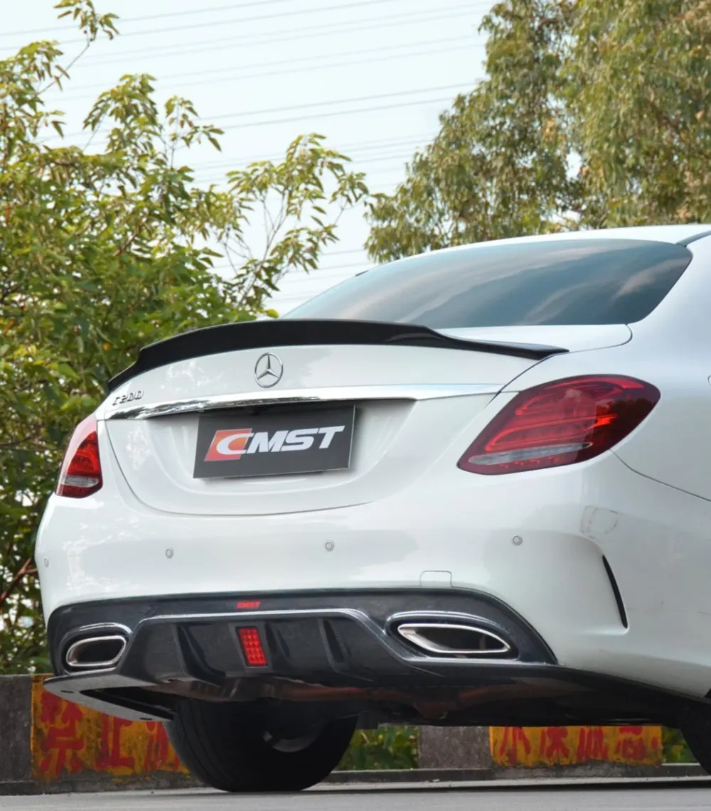 CMST carbon fiber spoilers for the Benz AMG C 63