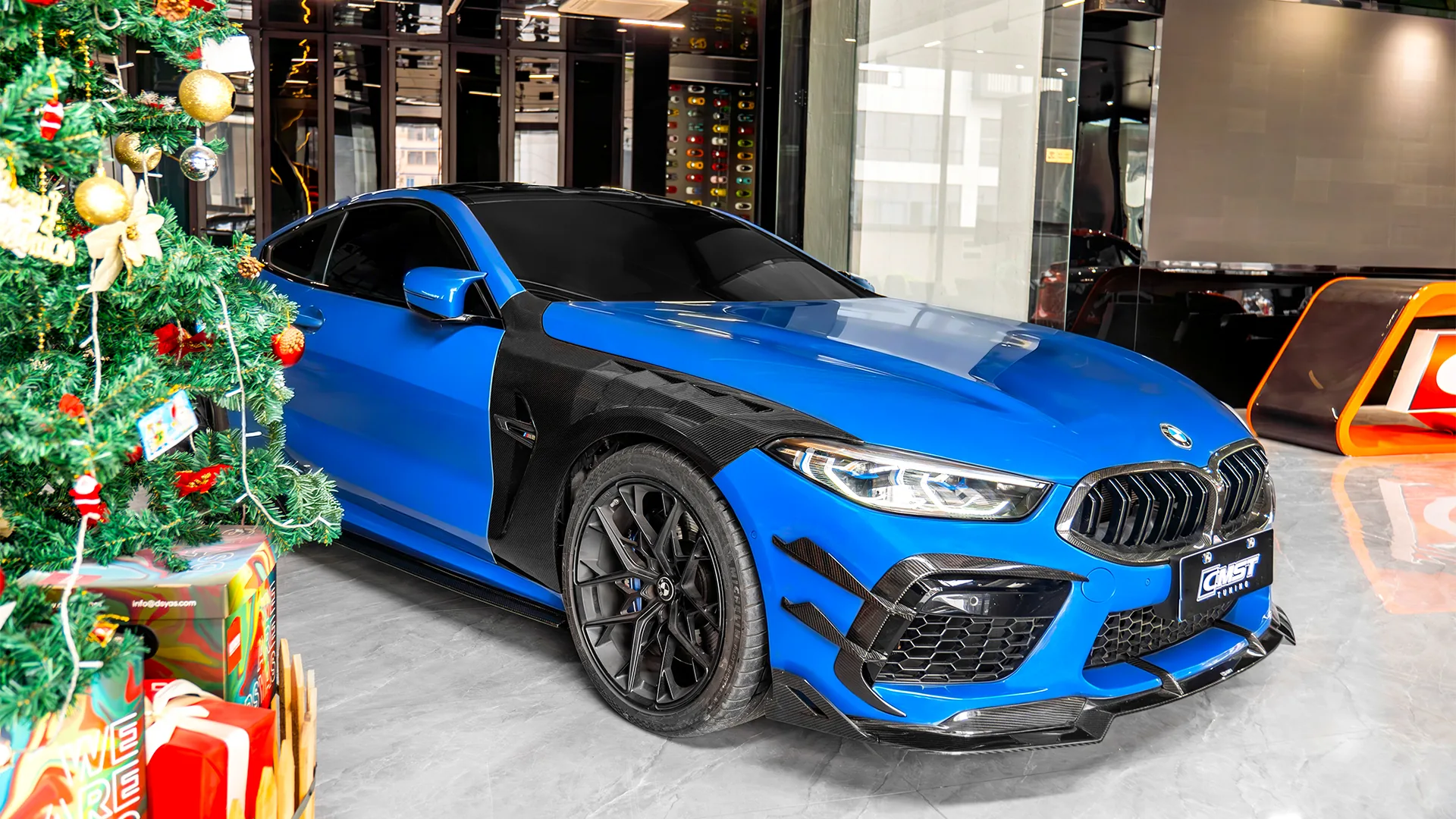 BMW M8 fitted with a CMST carbon fiber kit