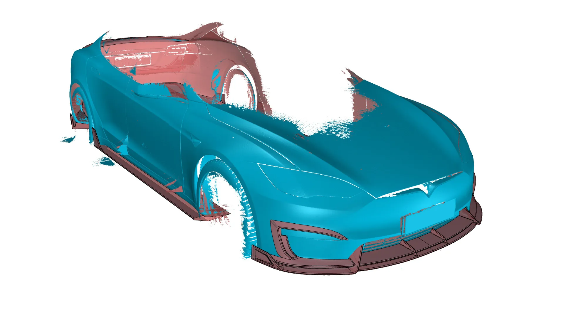 Tesla Model S fitment scan 1/6
