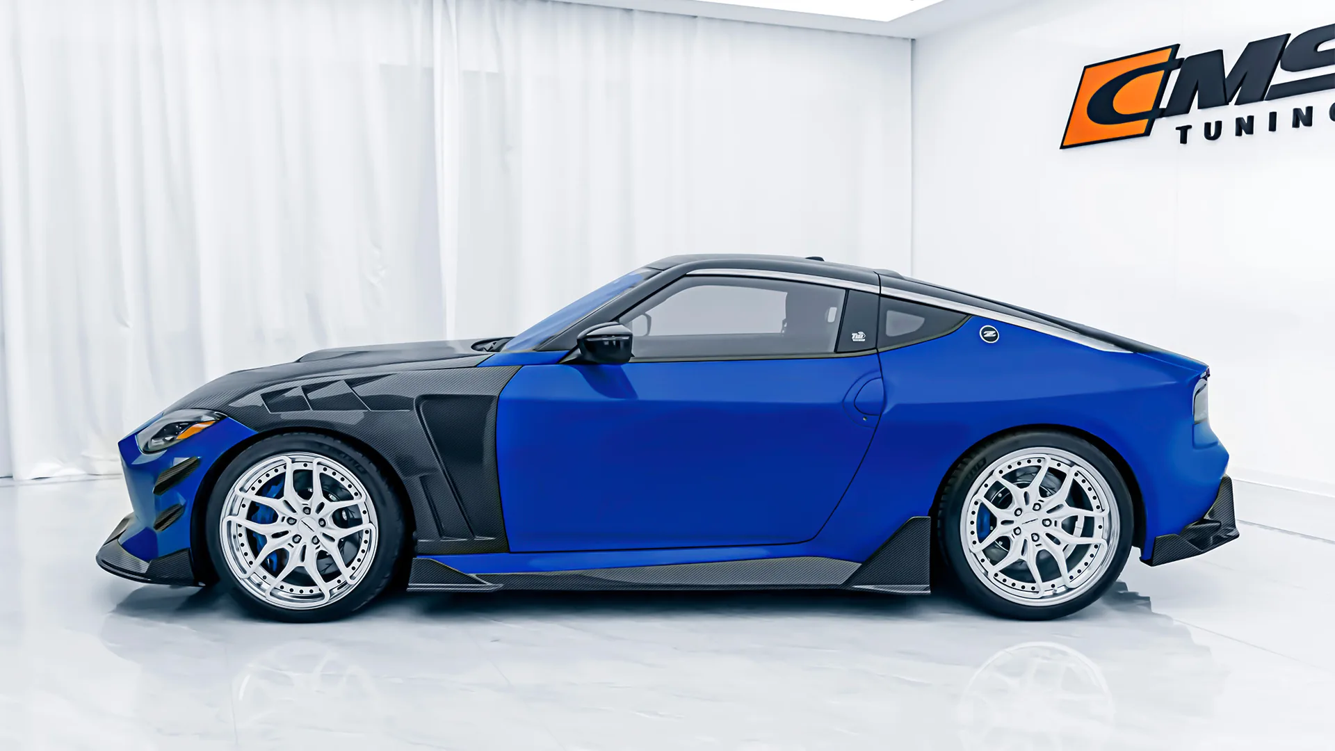 A Nissan fitted with a CMST carbon fiber kit