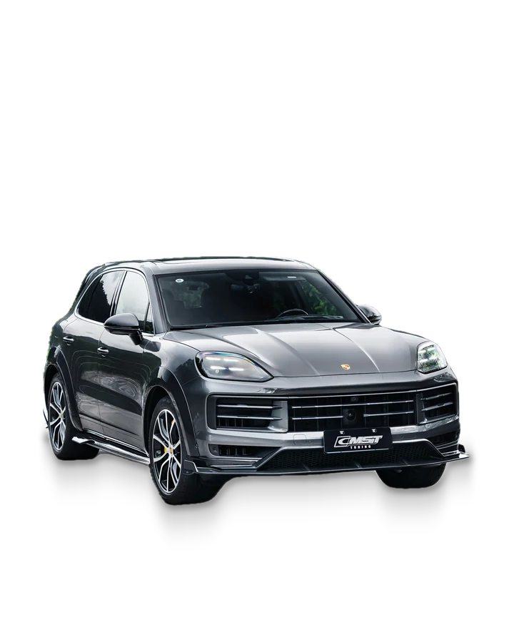 Porsche Cayenne 24-on with CMST carbon front lip and diffuser