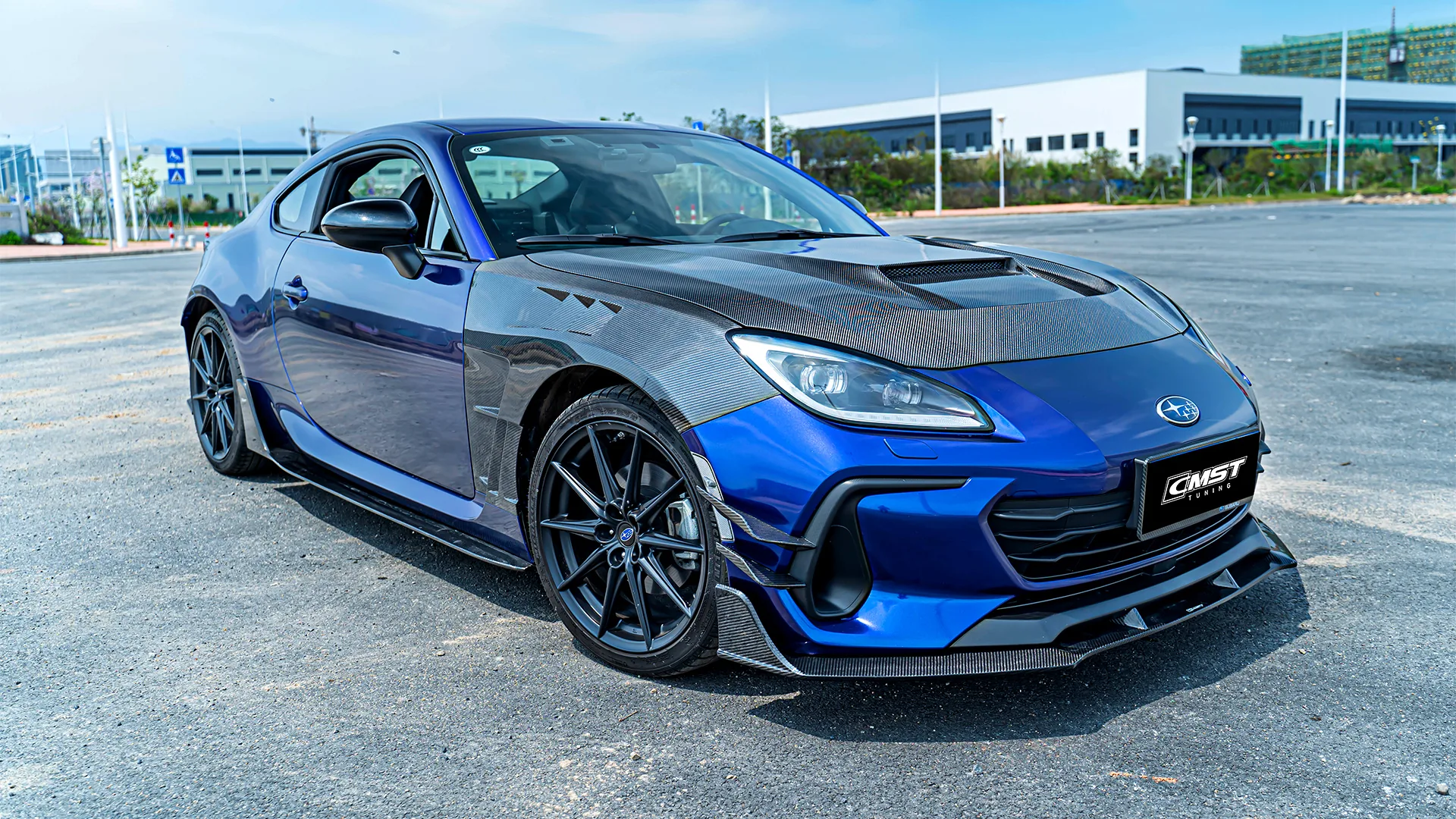Subaru BRZ fitted with a CMST carbon fiber kit