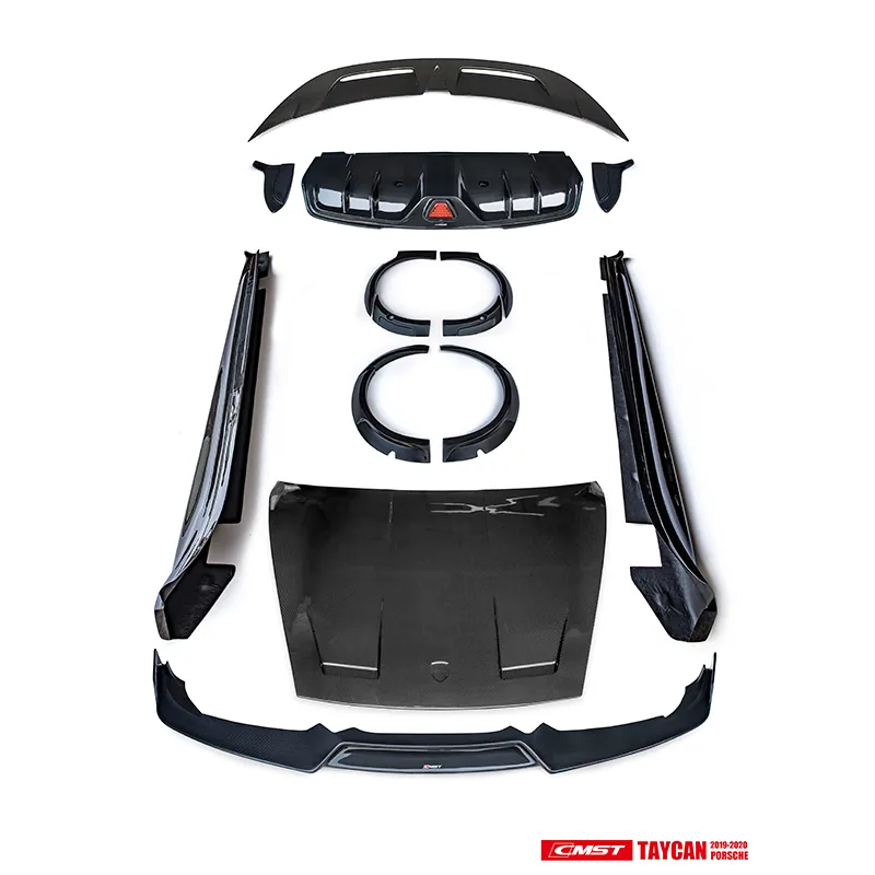 Porsche Taycan 19-24 Carbon & FRP Widebody Kit — component 1 of 9