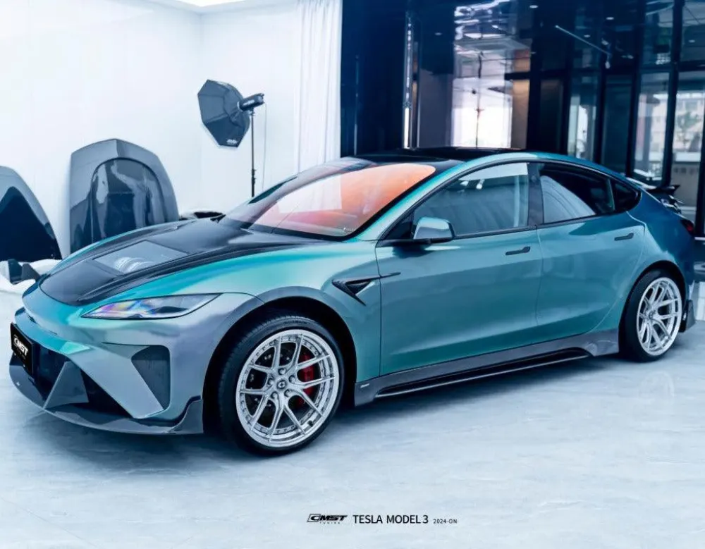 CMST carbon fiber fenders for the Tesla Model 3