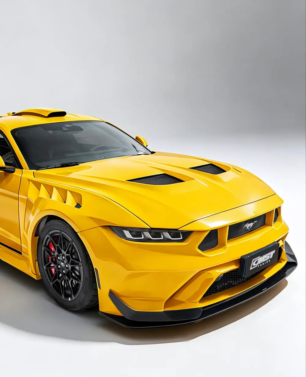 CMST carbon fiber front bumpers for the Ford Mustang