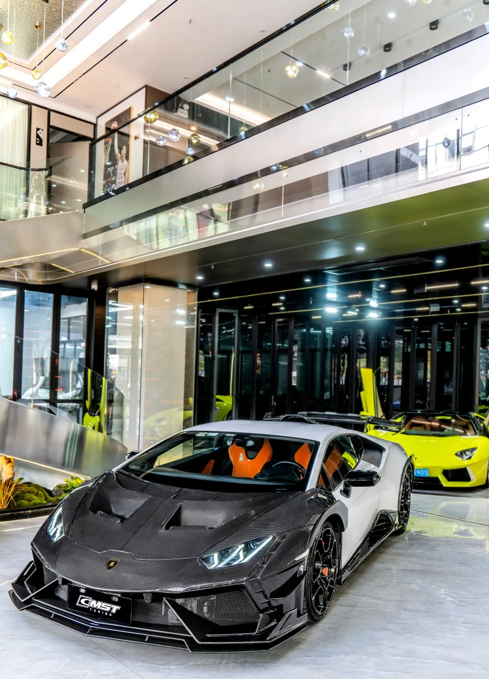 CMST carbon fiber front bumpers for the Lamborghini Huracán LP580/LP610-4