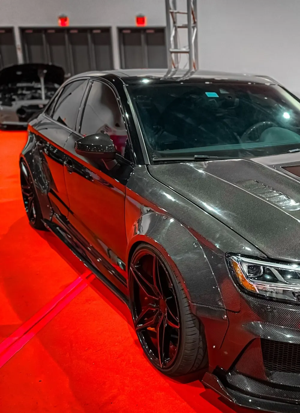 CMST carbon fiber side skirts for the Audi A3/S3