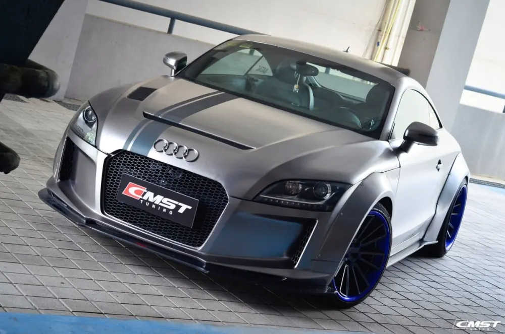 CMST carbon fiber widebody kits for the Audi TT