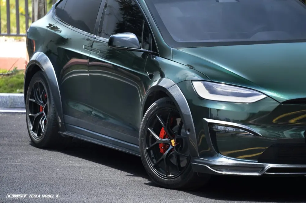 CMST carbon fiber widebody kits for the Tesla Model X