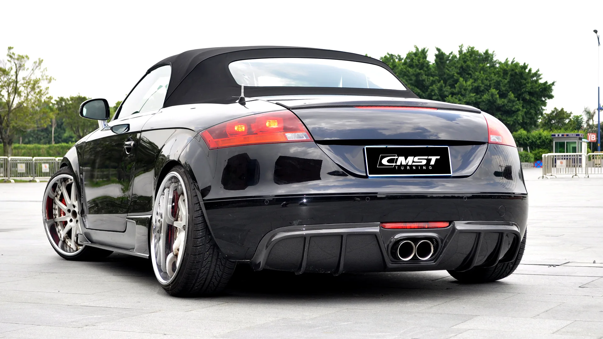 Audi TT fitted with a CMST carbon fiber kit